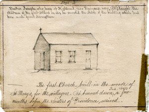 The Saint Mary-of-the-Woods village church